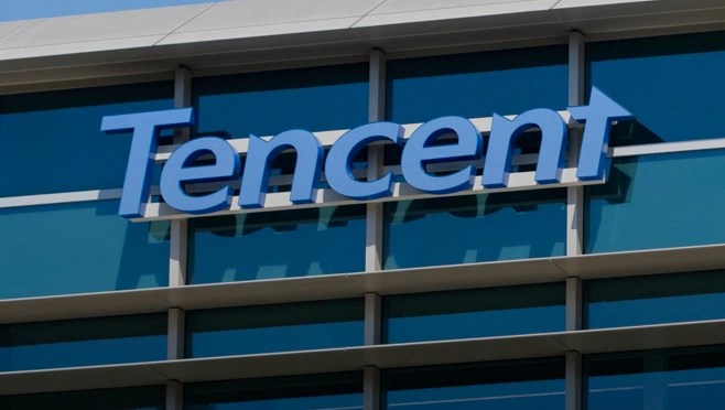 Tencent Logo On Its Office